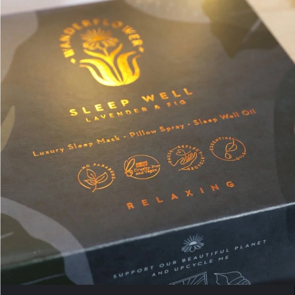 3PC SLEEP WELL SET NWB SEALED LAVENDER & FIG SLEEP MASK PILLOW SPRAY SLEEP OIL - Picture 7 of 8